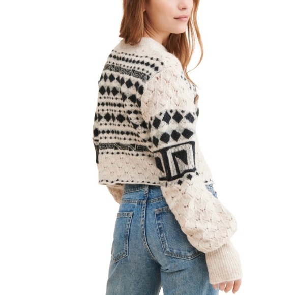 Free People Harriet Wool Knit Pullover Sweater Sz Small - Picture 3 of 10